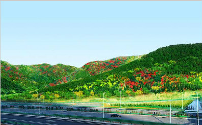 济南二环南路南延可视范围内山体绿化设计